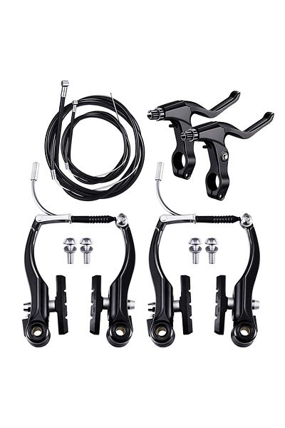 Choice black 6 Pieces Alloy Mountain Bicycle V Brake Portable Detachable Adjustable Outdoor Activity Cyclin