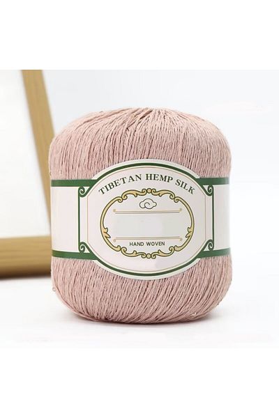 Choice 16 Champagne Gold 200g Cotton Linen Lace with Sequin Yarn, Cotton Linen Hand Woven Crochet Hollow Su