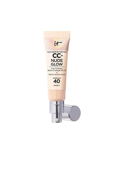 it cosmetics CC Cream cu acoperire lejera, iT COSMETICS CC+ Nude Glow SPF40, light, 32 ml