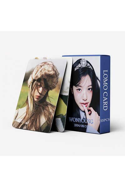 Choice IVE-3 55 Pcs in Stock IVE EMPATHY WONYOUNG REBEL HEART Celebrity Fan Collection Card Album Card Post