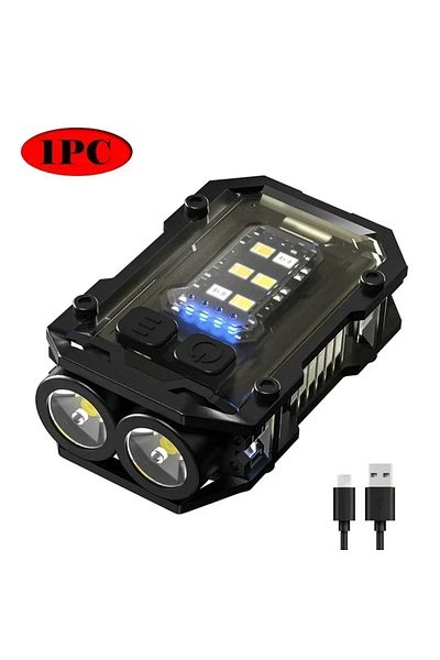 Choice Black BALDR Portable Mini Keychain Flashlight Led Bright EDC Torch Magnetic Cap Clip Lamp Flash Ligh