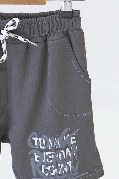 TOFİSA Pantaloni scurți cu imprimeu antracit pentru băiat - 27330