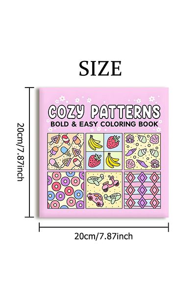 Choice COZY Bold-easy Patterns Coloring Book for Adults Cute Drawing Book Perfect Gift for Party and Bir...