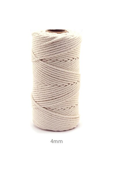Choice4 حبل ماكراميه 100 متر، 4 مم، 1/2/3/4/5/6 مم، 109/218 ياردة، حبل ماكرام...