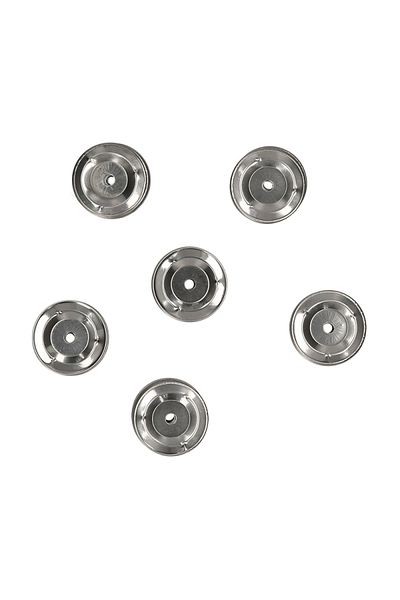 Choice 50pcs Tambourine Bell Ring Jingle Bell Stainless Steel for Handbell Tambourine Church Tambourines