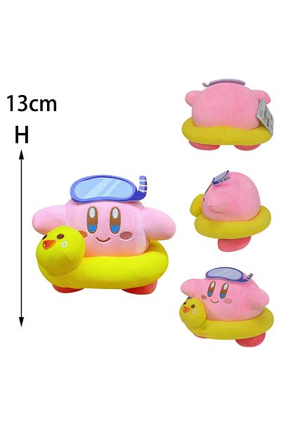 BANDAI Swimming Kirby Star Kirby Plush Doll Anime Kirby Pink Heart Kirby Stuffed Peluche Toy Christmas Birt