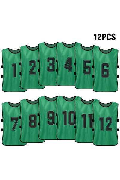 Choice Grassgreen 12pcs Adu 6/12PCS Kid's Football Pinnies Quick Dry Soccer J...