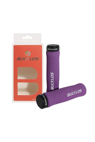 BUCKLOS SPONGE-PURPLE BUCKLOS MTB Grips Sponge Bike Handlebar Cover Soft Shock-absorbing Lock on Bicycle Han