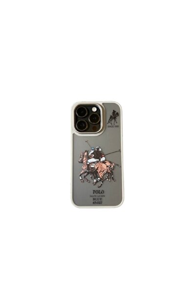 Polo Ralph Lauren Carcasă de telefon compatibilă cu iPhone 14, Polo Ralph Lauren, gri