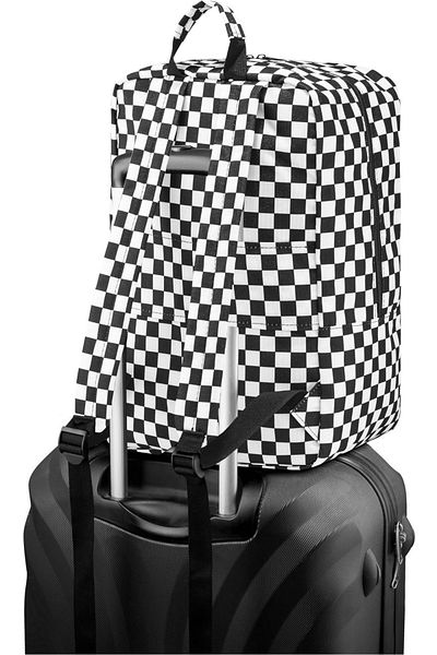 zagatto Cabin travel backpack, black & white, 40x20x25 cm, 20L, Wizz/Ryanair approved, ZG833