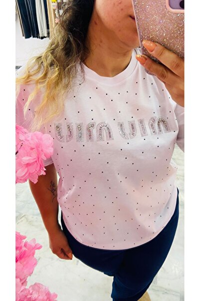 nutika Taşlı Bluz Tişört