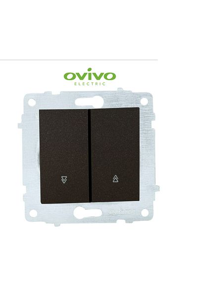 OVİVO Grano Metallic Black Jaluzi Key (Product Is Frameless)