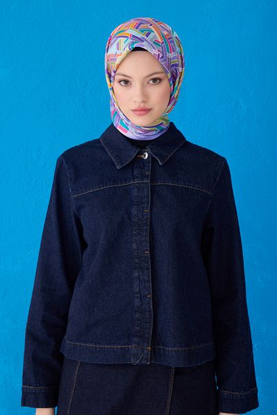 Belli Pure Silk Scarf 4119D (Twi̇ll)-02