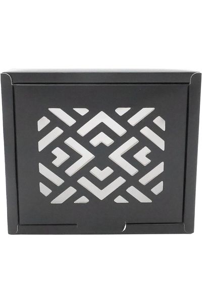 Ideal Pack Black Gift Box with Window – Premium Square Gift Packaging for Jewelry, Candles, Chocol
