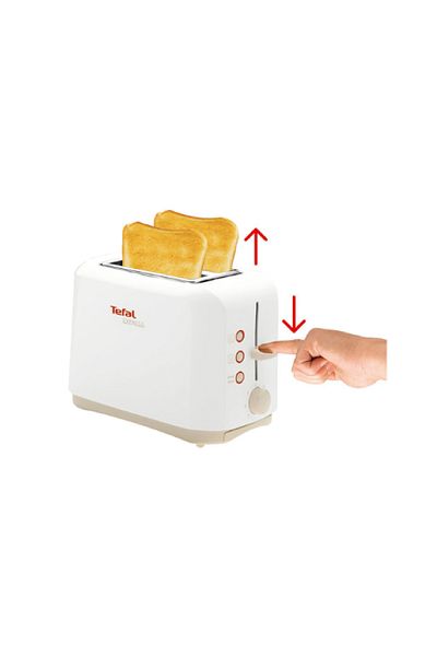 TEFAL 850W 2 Slice Toaster White