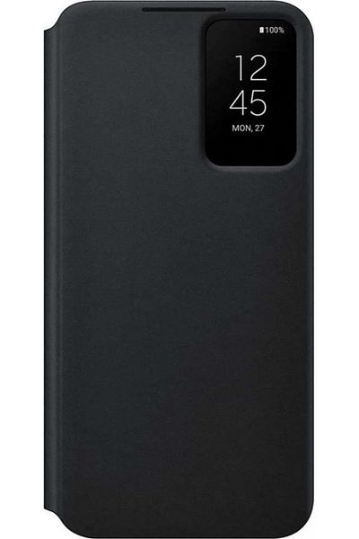 Samsung Smart Clear View Cover (EE) for Galaxy S22+, EF-ZS906CBEGEE, Black