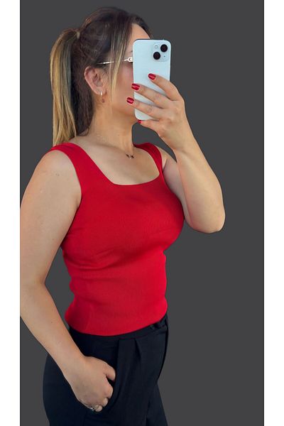 Shopriva Square Neck Sweater Blouse Sweater Undershirt