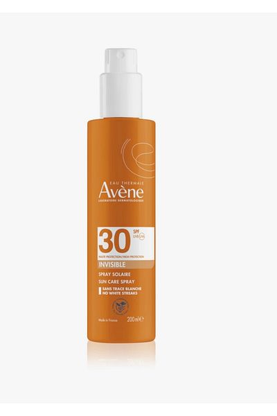 Avene Sun protection spray SPF 30 for face and body invisible 200 ml, Avene Sun Care Spray SPF 30