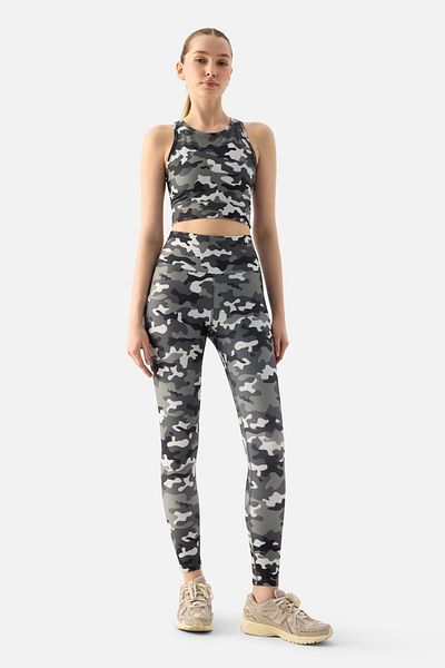 Superstacy Camouflage Patterned Digital Sports Bra