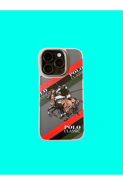 Polo Ralph Lauren Phone case compatible with iPhone 16, Polo Ralph Lauren, gray, red, green