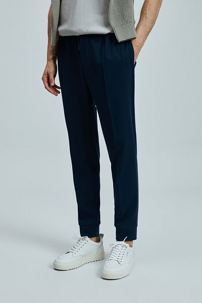Lufian 111190346 Pıto Smart Men's Chino Trousers Slim Fit Men's Trousers Dark Blue