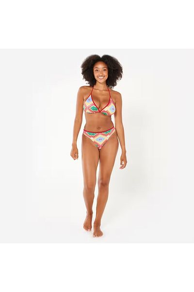 Decathlon Women's Standard Cut Bikini Bottom - Red - Nina