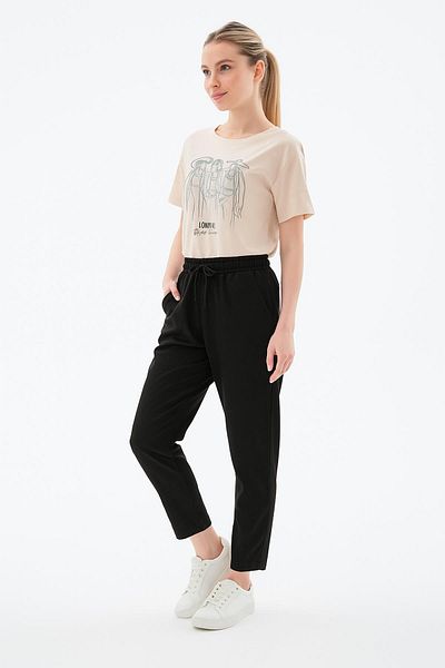 Fashion Friends Comfortable Tassel Pants Black