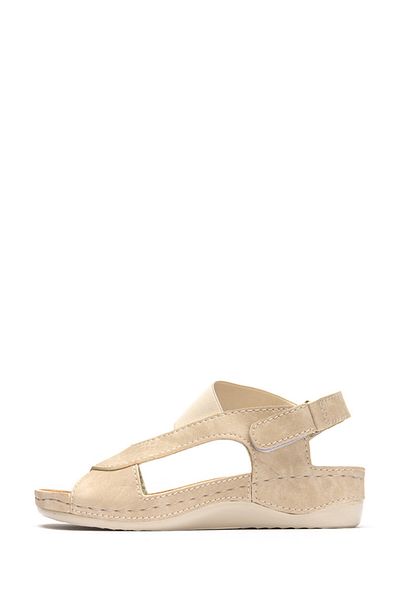 Tellus Women's sandals Tellus 25-14, Beige - 39