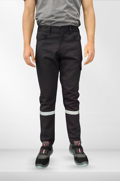 Uniprom Business Trousers Summer Basic Model 2 Black 5 Pockets