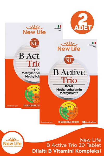 New Life B Active Trio 30 Tablets 2 Pieces