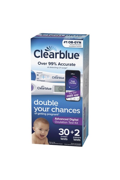 clear blue Clearblue Dıgıtal Ovulatıon Test 30'lu Yumurtlama Dönemi Testi made in usa.