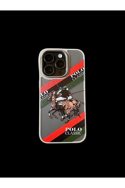 Polo Ralph Lauren Phone case compatible with iPhone 14 PRO MAX, Polo Ralph Lauren, gray, red, green