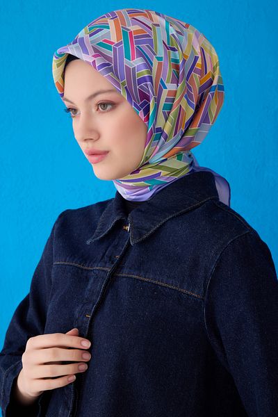 Belli Pure Silk Scarf 4119D (Twi̇ll)-02