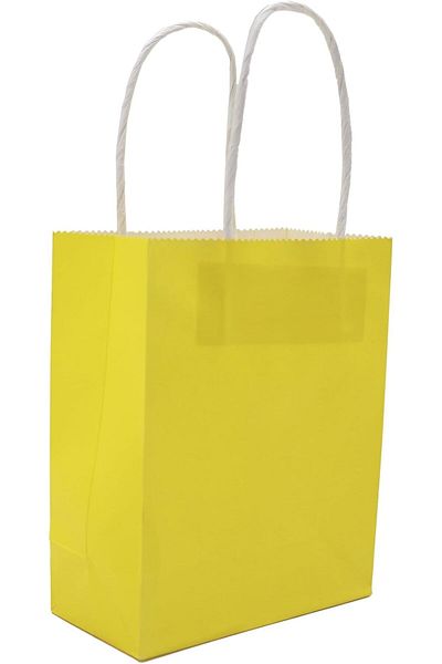 Ideal Pack Kraft Gift Paper Bags 12x15x6 cm – Pack of 10 | Small Recyclable Gift Bags with Handles