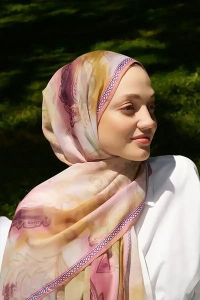 Madame Polo Σάλι Kübra Kuş Prestige Vintage με μοτίβο - Πολύχρωμο