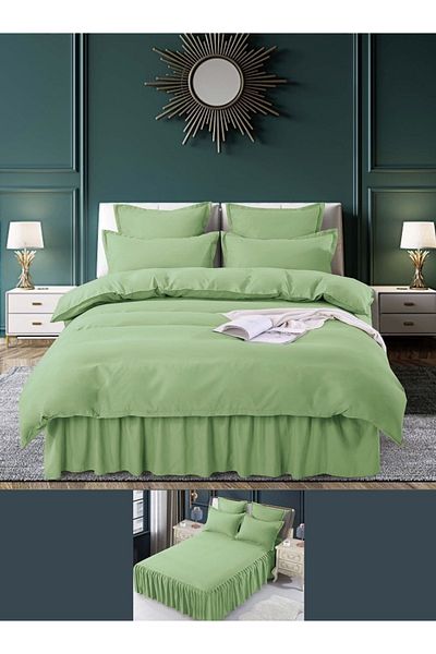 CHIRASO CHIRASO Finet Gros Linen, 6 Pieces, Fitted Sheet 250x270cm, Duvet Sheet, 4 Pillowcases