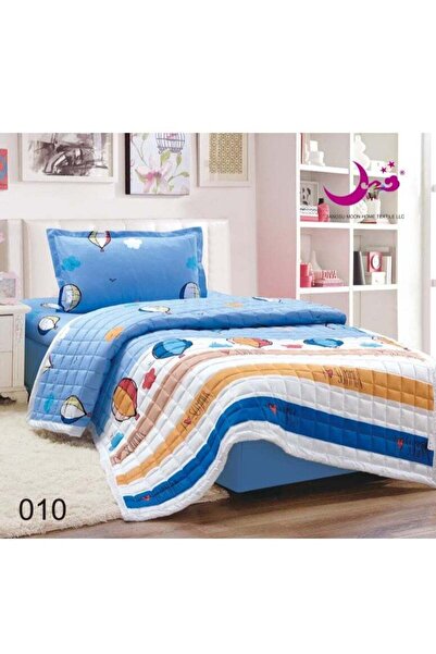 Moon طقم لحاف سرير مضغوط من 3 قطع، تصميم للأطفال