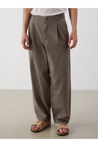 LC Waikiki Xside Standard Fit Gabardine Men's Pleated Trousers