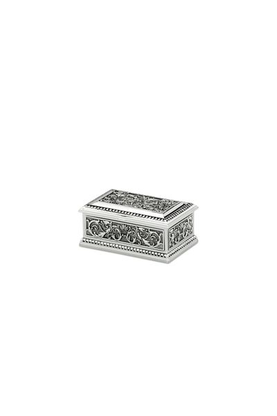 Hermann Bauer Silver-Plated Floral Jewelry Box