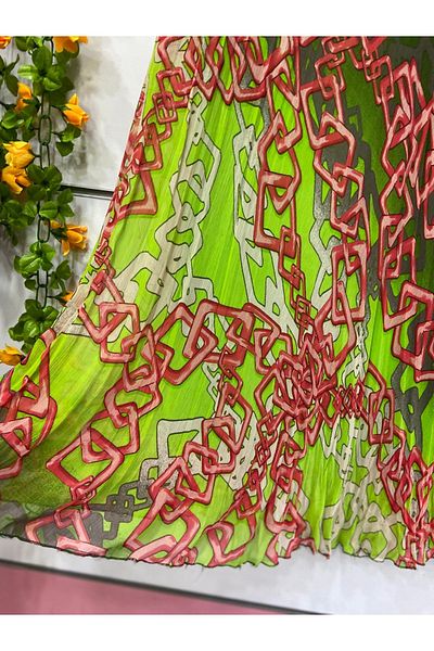 edu collection Chiffon Kiloş Skirt with Lining