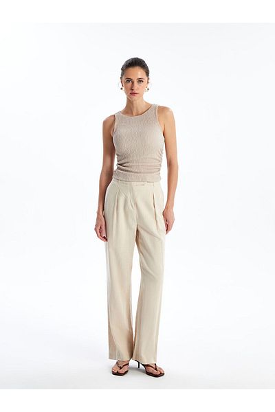 LC Waikiki Lcw Women's Crew Neck Plain Singlet Fast Fashion