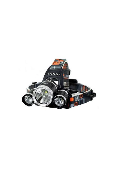 K KATHODE Mrg C-355 Headlamp, 3 LEDs, Rechargeable, Black, K Kathode