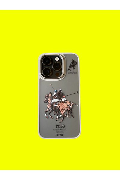 Polo Ralph Lauren Phone case compatible with iPhone 15, Polo Ralph Lauren, gray