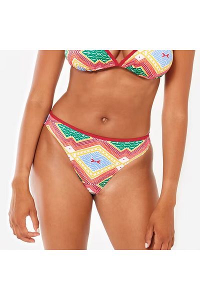 Decathlon Women's Standard Cut Bikini Bottom - Red - Nina