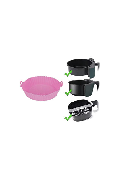 K KATHODE Tava De Protectie Din Silicon Pentru Air Fryer, Universala, Pentru Friteuza, Prajit, Copt