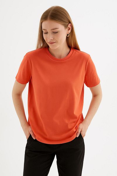 Fashion Friends Tricou Crew Neck 100% Bumbac Coral