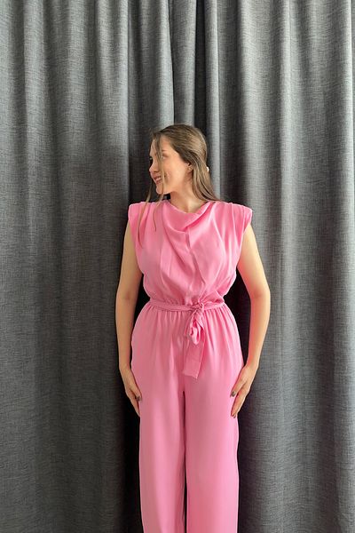 Sorridi Degaje Collar Tie Jumpsuit