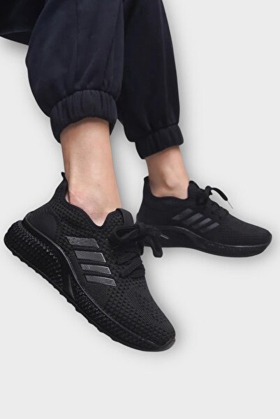 Liger Women's Lightweight Breathable Knitwear Sports Shoes Black