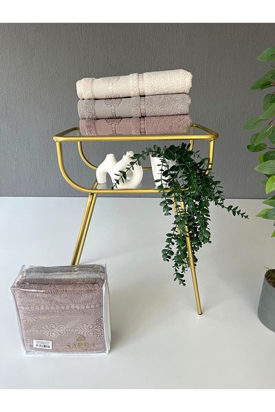 sarra 50X90 Lotus 3-Piece Towel V1
