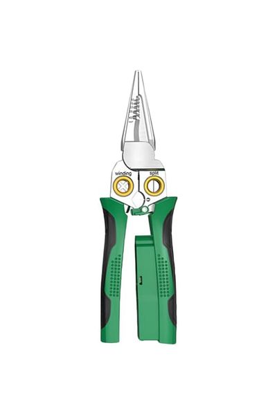 Generic 8-in-1 Wire Stripper with Voltage Detection – Cable Cutter & Crimper with Built-in Voltage Tester.